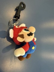 Vtg SUPER MARIO 6 INCH WING CAP FLYING PLUSH TOY BD&A 1997 BEAN BAG Keychain