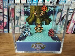 Legend of Zelda Oracle of Ages Handmade Diorama – Retro Gaming Cube – Fanart