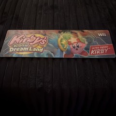 Kirby’s Return to Dream Land Nintendo Wii Promotional Lenticular Bookmark RARE