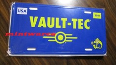 Fallout 3 4 76 New Vegas Vault-Tec Aluminum License Plate Sold Out Bethesda NEW
