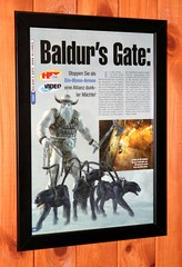 Baldur’s Gate Dark Alliance PS2 PC Old Rare Promo Small Poster / Ad Page Framed