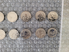 Street Fighter 2 II Arcade Coins Tokens Complete Silver Champion Edition Set 12