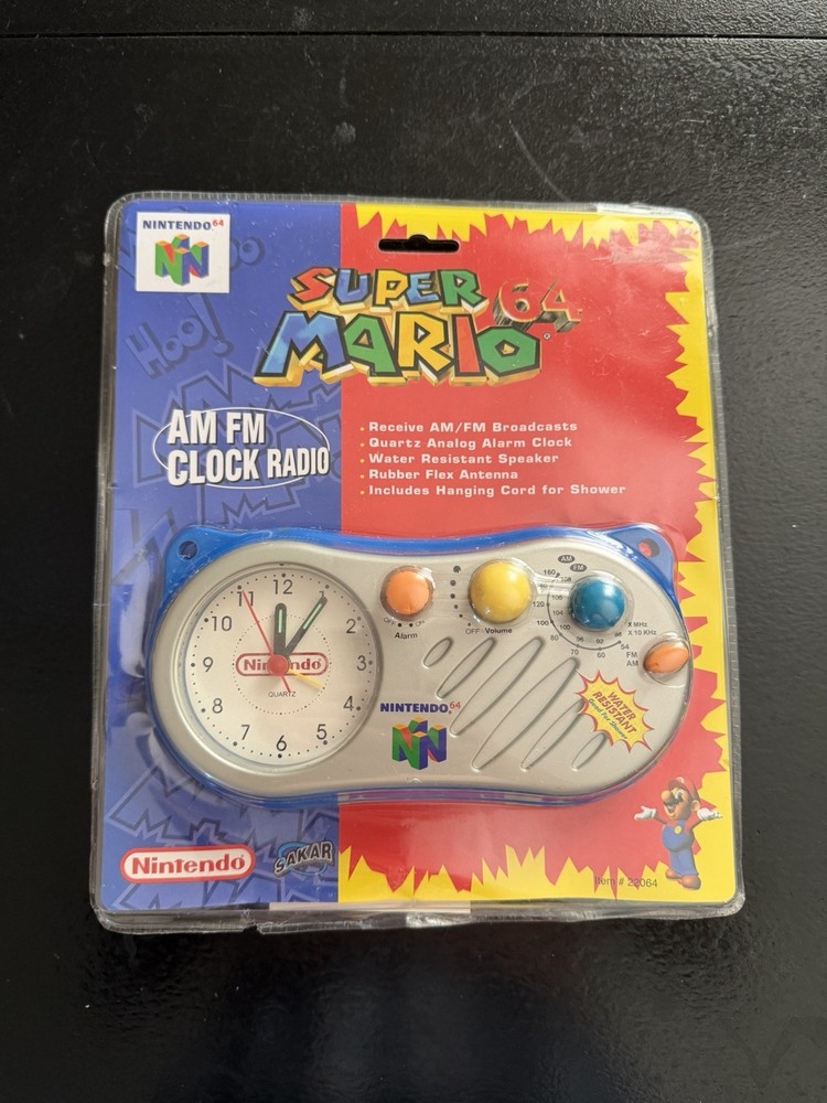 Super Mario 64 AM/FM Clock Radio – Partially Sealed