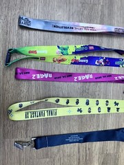 LOT 5 Video Game Lanyards Rage 2 GameStop DC Villains Final Fantasy Dishonored