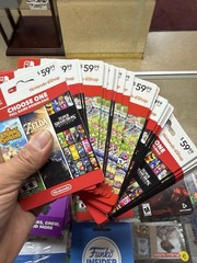 Nintendo Switch Gift Card Mario Unscratched No Value Random