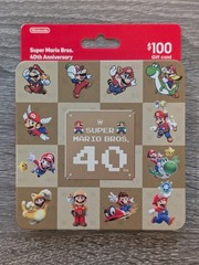 Super Mario Bros 40th Anniversary eShop Gift Card & Case – NO CARD VALUE/Balance