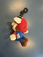 Vtg SUPER MARIO 6 INCH WING CAP FLYING PLUSH TOY BD&A 1997 BEAN BAG Keychain
