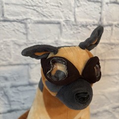 Fallout 4 Bethesda Dogmeat With Goggles Plush 10 1/2″ Stuffed Toy No Bandana