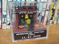The Legend of Zelda Anniversary, CUSTOMIZABLE Handmade Diorama-Retro Cube-Fanart