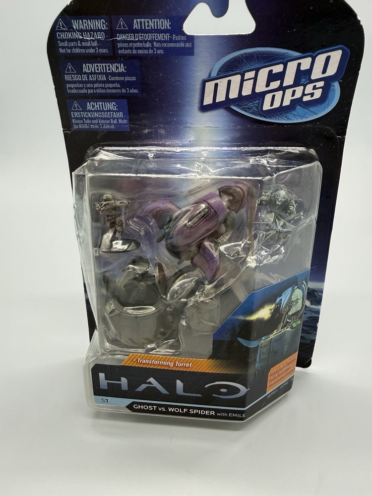 Ghost vs Wolf Spider HALO Micro Ops Series 1 Mini Playset New McFarlane Toys