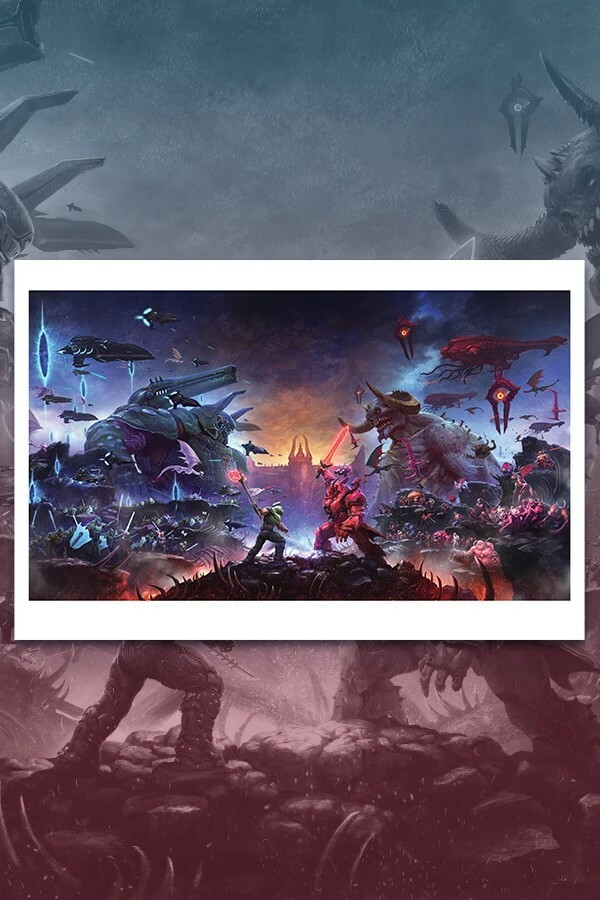 DOOM Ancient Gods DLC Part 2 Limited Lithograph
