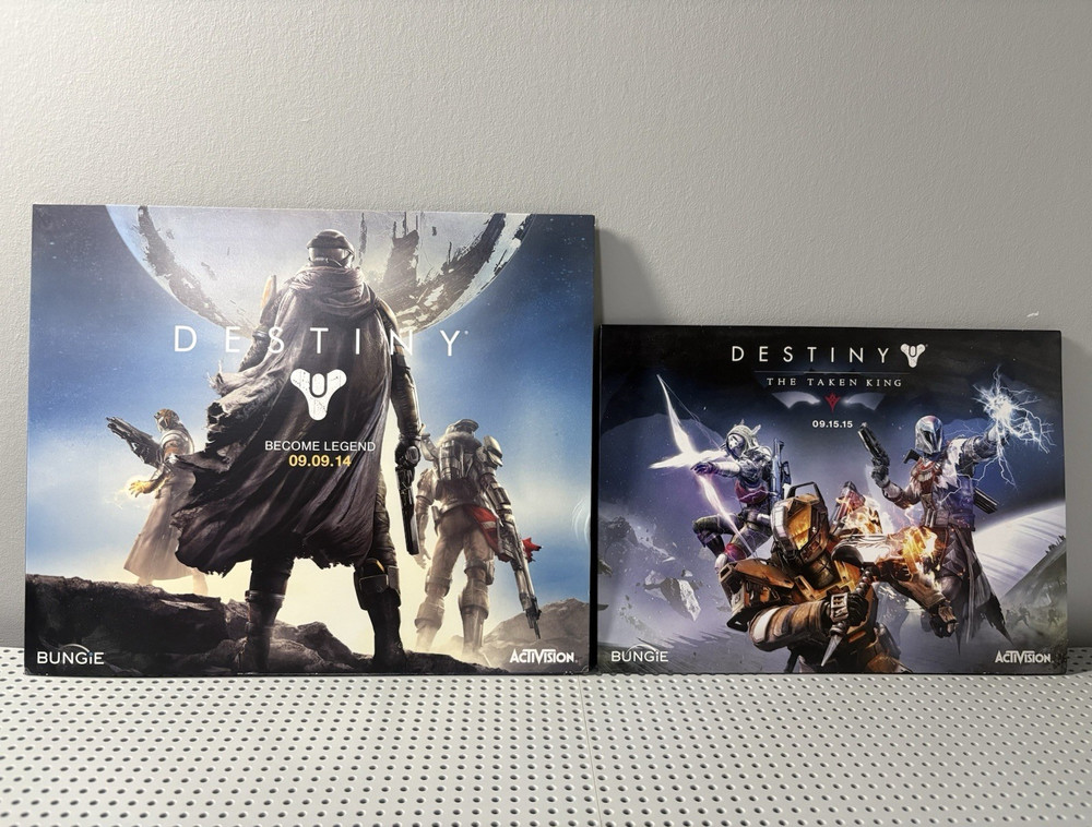 Destiny Trifold Lithographs Limited Edition GameStop Promo Rare set