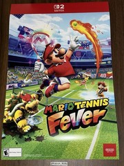 Mario Tennis Fever Switch 2 Promo Poster – Nintendo NY Exclusive Promotional