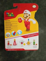 *FREE SHIP* 4″ FIRE LUIGI + FIRE SUPER MARIO & Fireball World of Nintendo Jakks