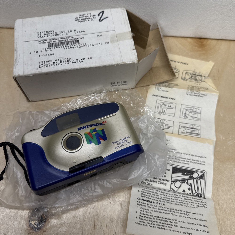 Ultra Rare Nintendo 64 Film Camera Promo N64 E3 Promotional Item
