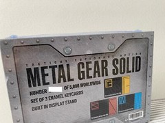 Metal Gear Solid Snake Limited Pal Link Key Card x3 Figure Box SET MGS Konami