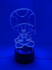TOAD 3D LED Light Lamp 8 Different Colors w/remote (Show It Off)