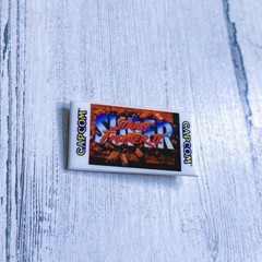 Vintage Street Fighter II Capcom Employee Pin Blockbuster Very Rare SNES