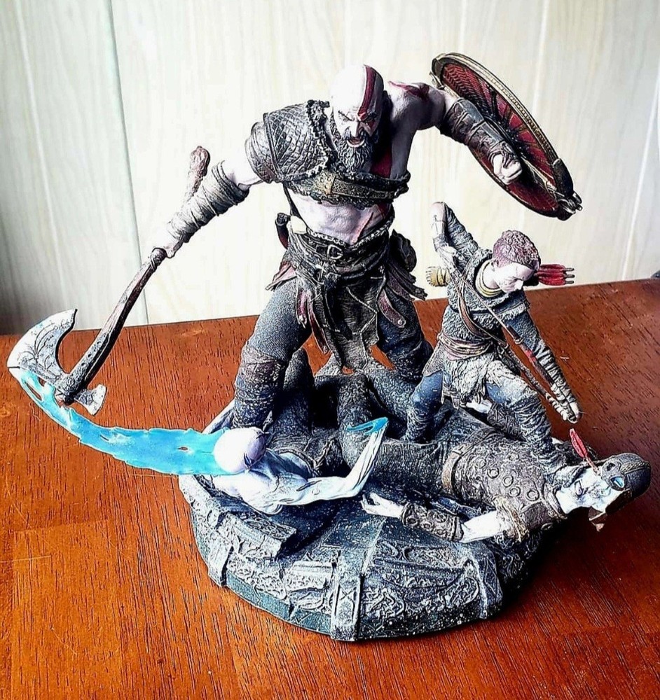 God Of War 2018 Collectors Edition Statue PS4 PlayStation 4 Kratos Atreus No Box