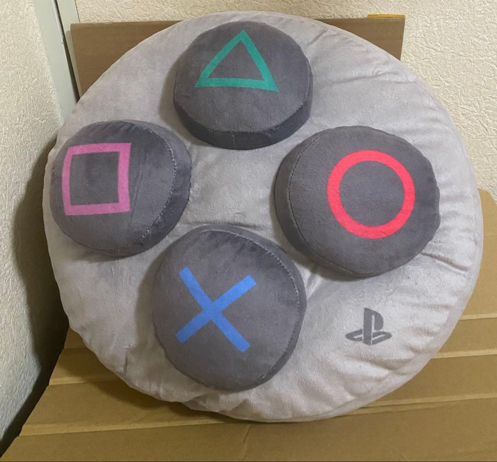 PlayStation Symbol Round Cushion PS20-05XT Round 1 Exclusive 15in Plush Japan