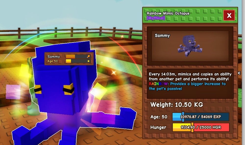 Rainbow Mimic Octopus 🐙🌈 Roblox | Grow a Garden | Fast Delivery ✅