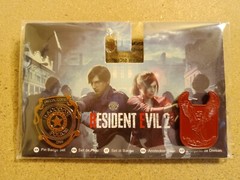 Resident Evil 2 Remake 2 Enamel Pin Badge Set Numskull RPD STARS Brand New