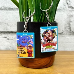 Mini Wii U Game Case Keychains, Miniature Nintendo Wii U Cover Art, Gamer Gift