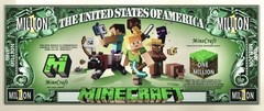 Pack of 25 Minecraft Video Game Collectible Money Novelty 1 Million Dollar Bills