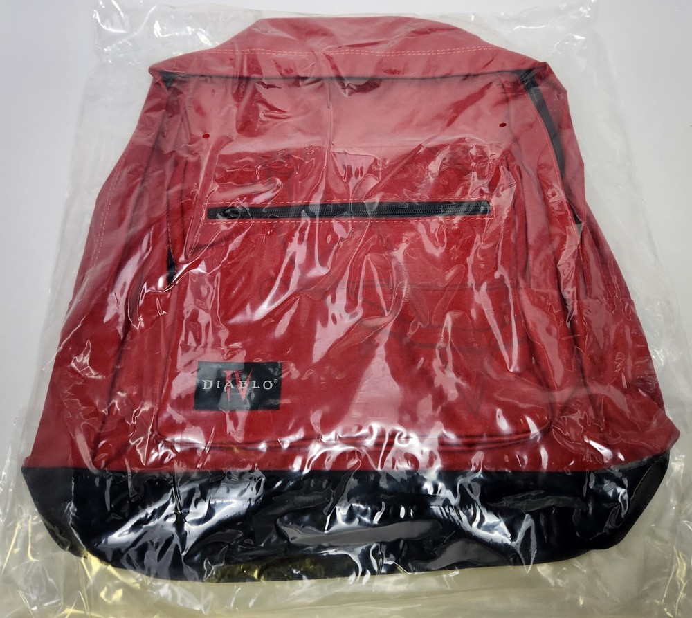 Officially Licensed Blizzard Diablo 4 Red & Black Backpack – New/Sealed