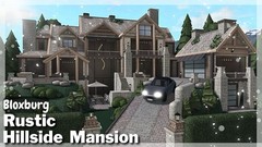 RUSTIC HILLSIDE MANSION BLOXBURG.CHECK DESCRIP.FAST BUILDER FOR AFFORDABLE PRICE