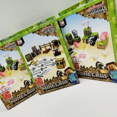 Minecraft Overworld Bundle Animal Mobs & Utility Pack Paper Craft Jazwares -2013