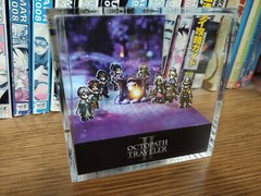 Octopath Traveller 2 Campfire Handmade Diorama – Retro Gaming Cube – Fanart