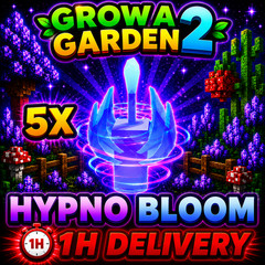 🪴Grow a Garden 2🪴 | 🌀 5x HYPNO BLOOM SEED🌀 | 🔴1 HOUR DELIVERY🔴