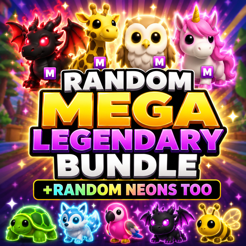 ROBLOX ADOPT ME 5X RANDOM MEGA LEGENDARIES 🎇+MEGA NEON LEGENDARIES🎇