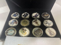 24K Gold Plated Limited The Legend of Zelda Coin Set Link Zelda BOTW TOTK