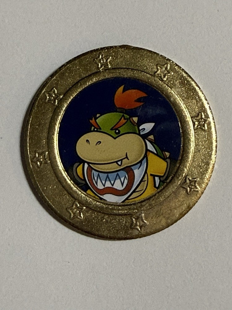 Bowser Jr. Gold Coin found in Frankford Wonder Ball candy