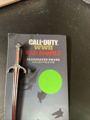 Call Of Duty Zombie Bloodraven Collectable Sword Pin