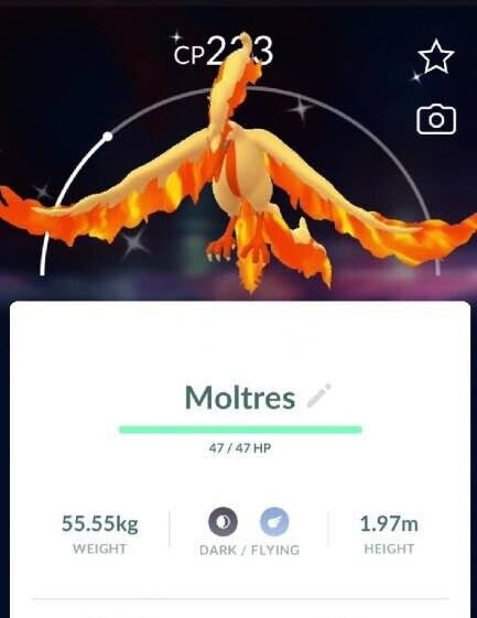 Pokémon Shiny Galarian Moltres – PTCs – Stardust – Read Description