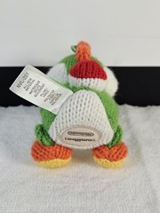 Green Yarn Yoshi Amiibo Nintendo Woolly World 2015 Plush Figure Tested