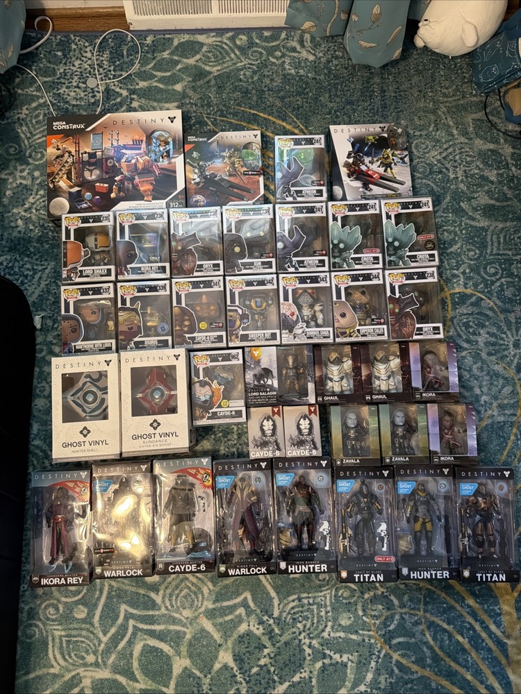 Huge Lot of Destiny Figures, Funko Pops, and more. Bungie, Target,GameStop,BB