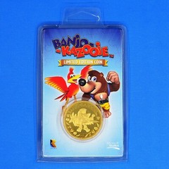 Banjo-Kazooie Limited Edition GOLD Coin Token + Case Numbered Official Rare