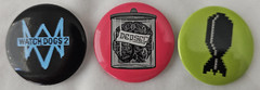 UBISOFT WATCHDOGS 2 – 3 BUTTON PIN SET 2016 GAMESTOP EXCLUSIVE