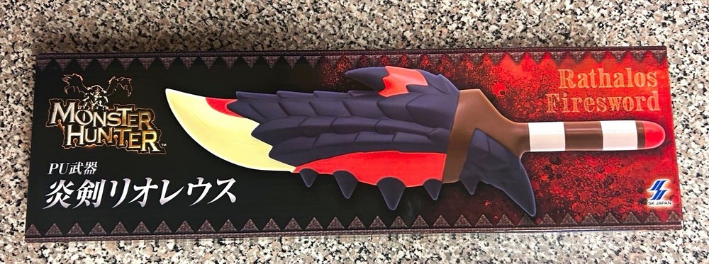 ROUND1 Monster Hunter Rathalos Firesword Collectible Foam Sword Replica 15.7in