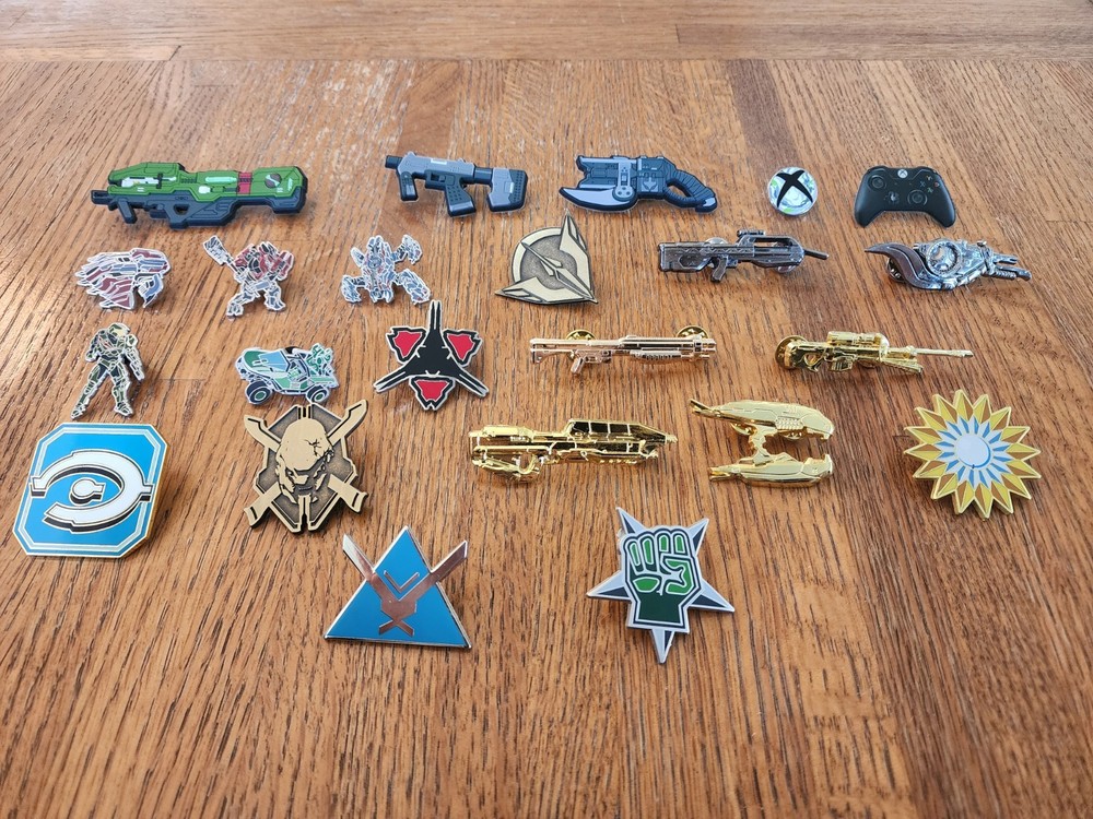 Halo Xbox Pins *GOLDEN* LOOT CRATE & MORE!
