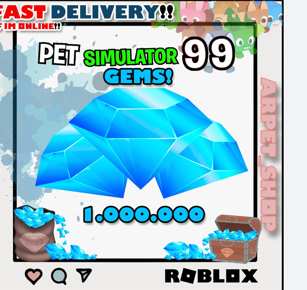 pet simulator 99 Gems 1M