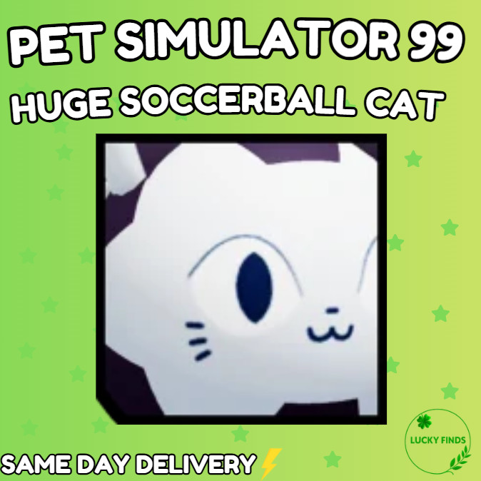🔥💎Huge Soccerball Cat (PS99) 🔥PET SIMULATOR 99 – CHEAPEST!⚡💸