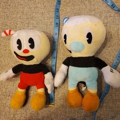Cuphead Plush Set of 2 – Cuphead & Mugman 9″ Soft Stuffed Toys