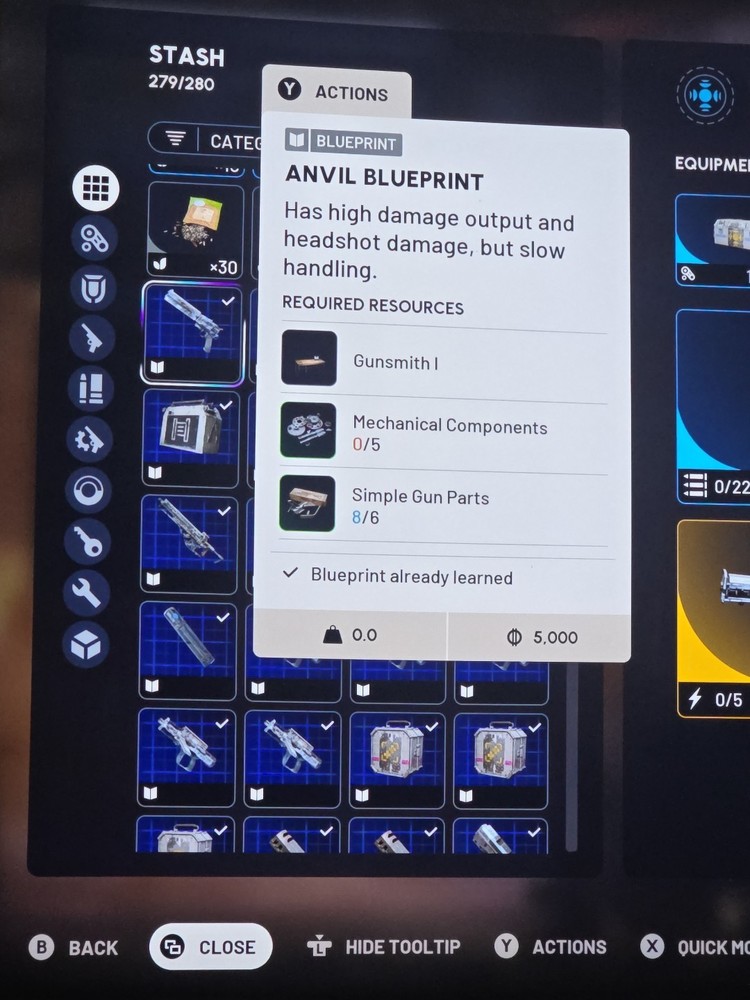 Anvil Blueprint Arc Raiders Digital Item Recieved In Game Heavy Weapon