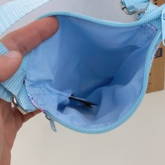 BioWorld Kirby Crossbody Purse Blue Nintendo Zipper Game