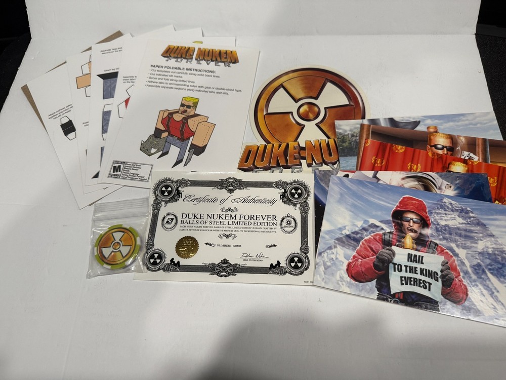 Duke Nukem Forever Promo Item Lot